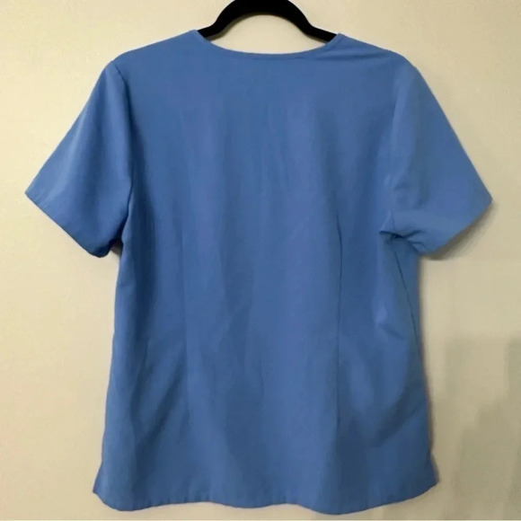 FIGS Technical Collection Catarina One Pocket V-Neck Scrub Top Blue Size M GUC - Picture 10 of 10